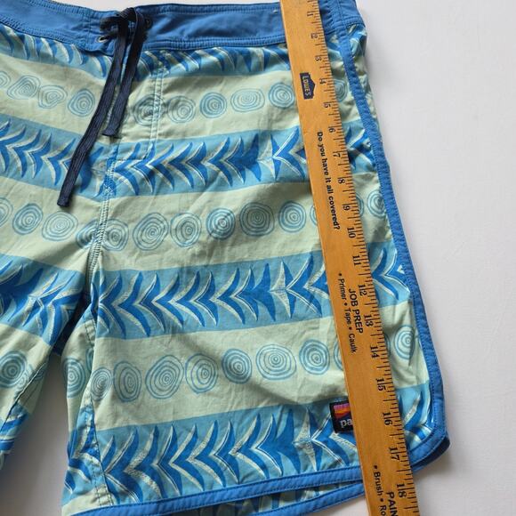 PATAGONIA Vintage Wavefarer Logo Swim Trunks Board Shorts Baggies Waist Size 33 - Picture 5 of 13